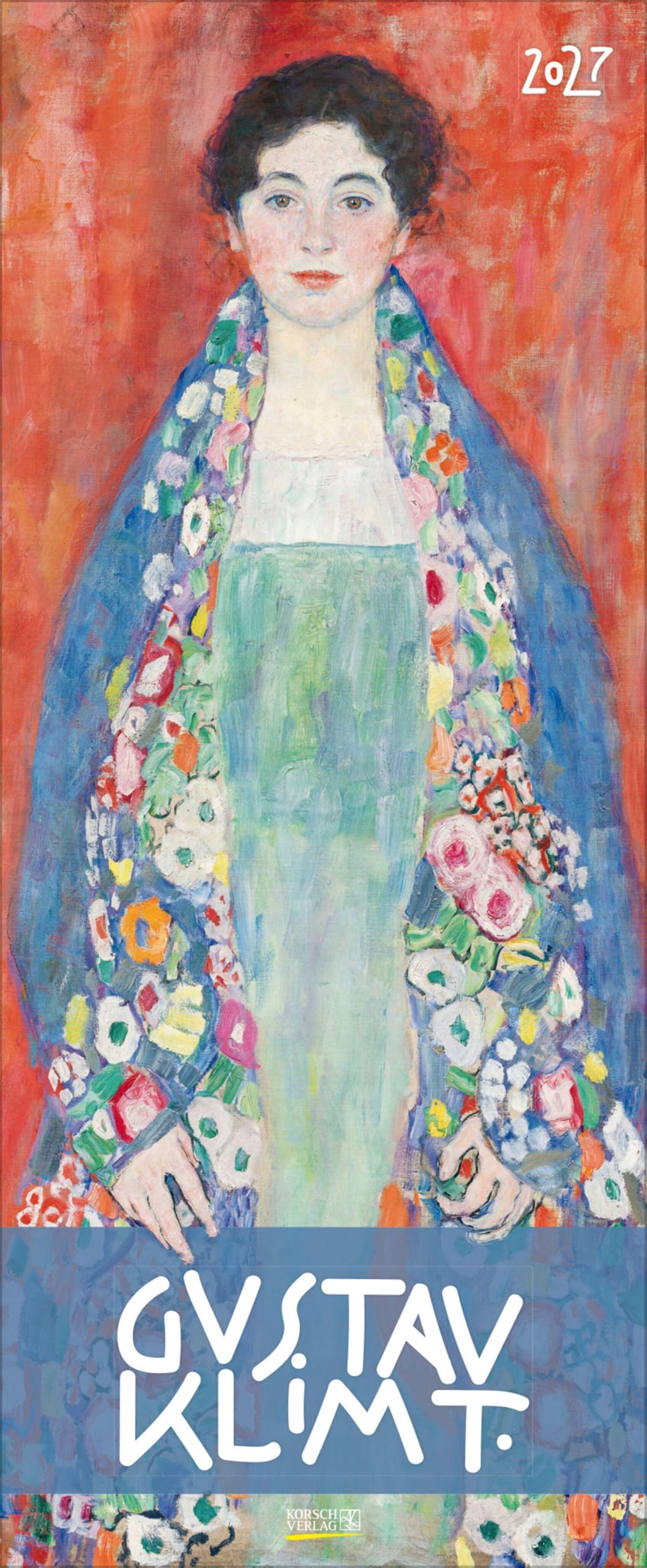Gustav Klimt 2027: Kunstkalender mit Werken des Künstlers Gustav Klimt, Jugendstil. Wandkalender im Hochformat: 28,5 x 69 cm (Korsch Kalender)