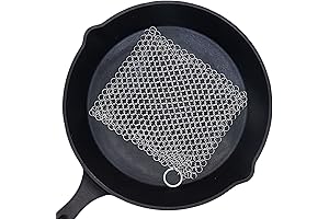 Multipurpose Chain Link Sponge Scrubber for a Pristine Kitchen