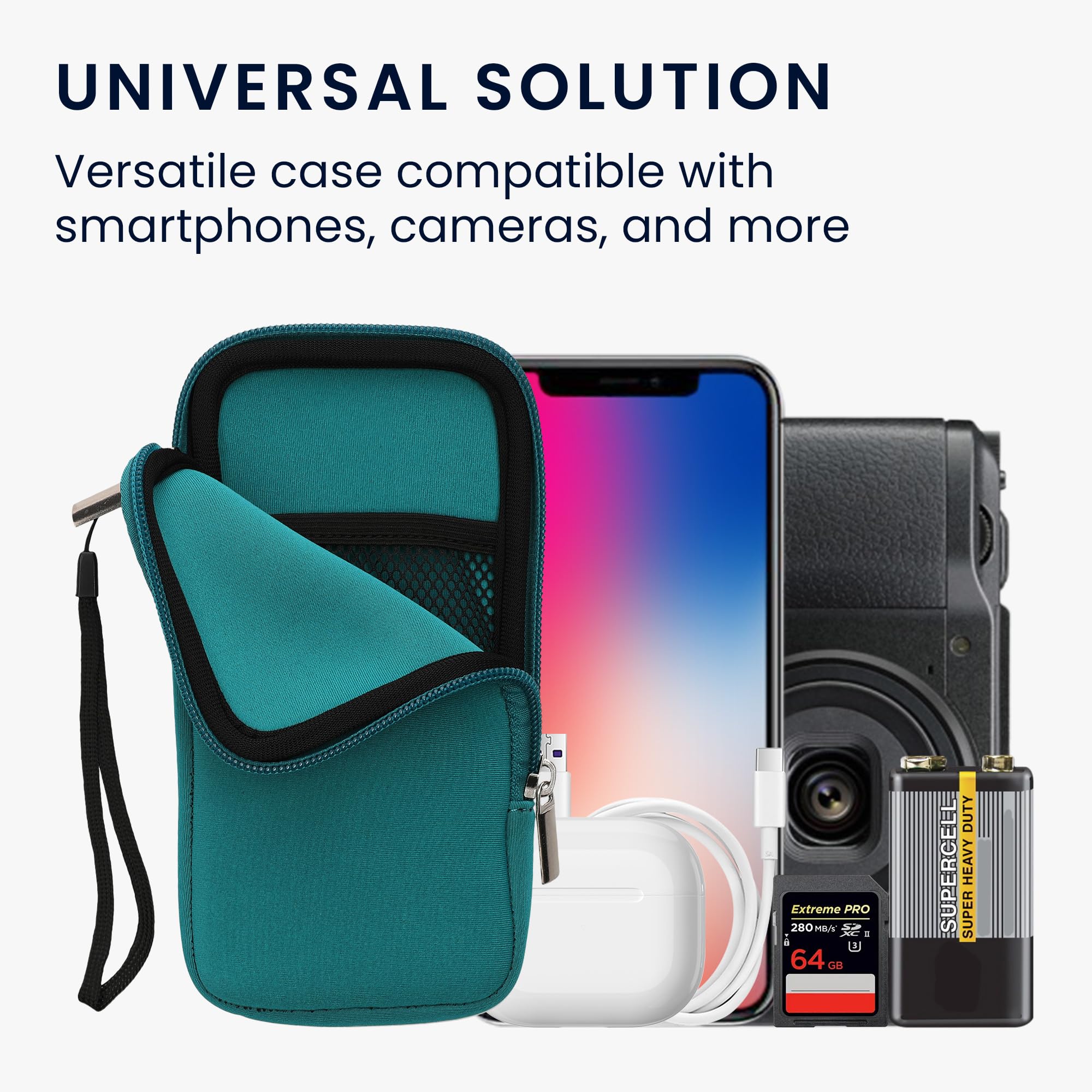 Kwmobile Phone Bag Universal Pour Smartphones XXL - 7" - 17,7 X 8,5 Cm