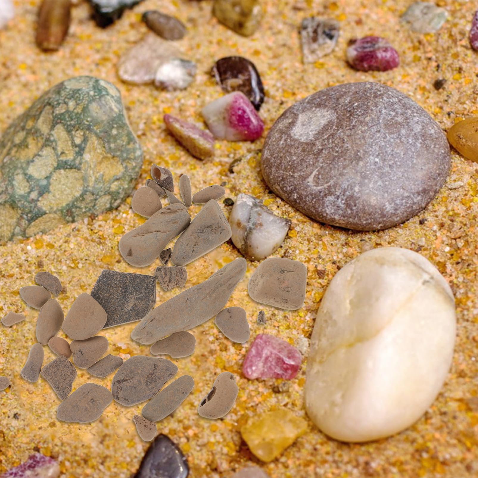 VANZACK Sacchetto Ghiaia Per Acquari Pietra Decorativa Per Vasi Da Fiori Accessorio Multifunzionale Per Acquario Piccola Pietra Riutilizzabile Per Aree Verdi Per Piante Da Vaso