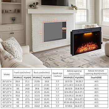Amazon.com: Valuxhome Electric Fireplace, 33 Inches Electric