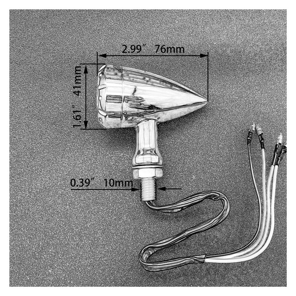 LED Intermitentes Luz LED Universal Para Motocicleta, 4