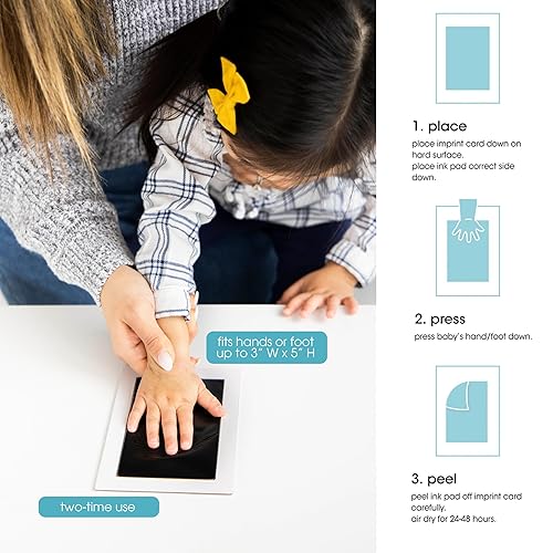 Miniatura 3 de Pearhead Almohadilla de Tinta para Bebé Clean-Touch, Almohadilla de Tinta Clean-Touch Sin Desorden con Tarjetas de Impresión, Segura para la Piel