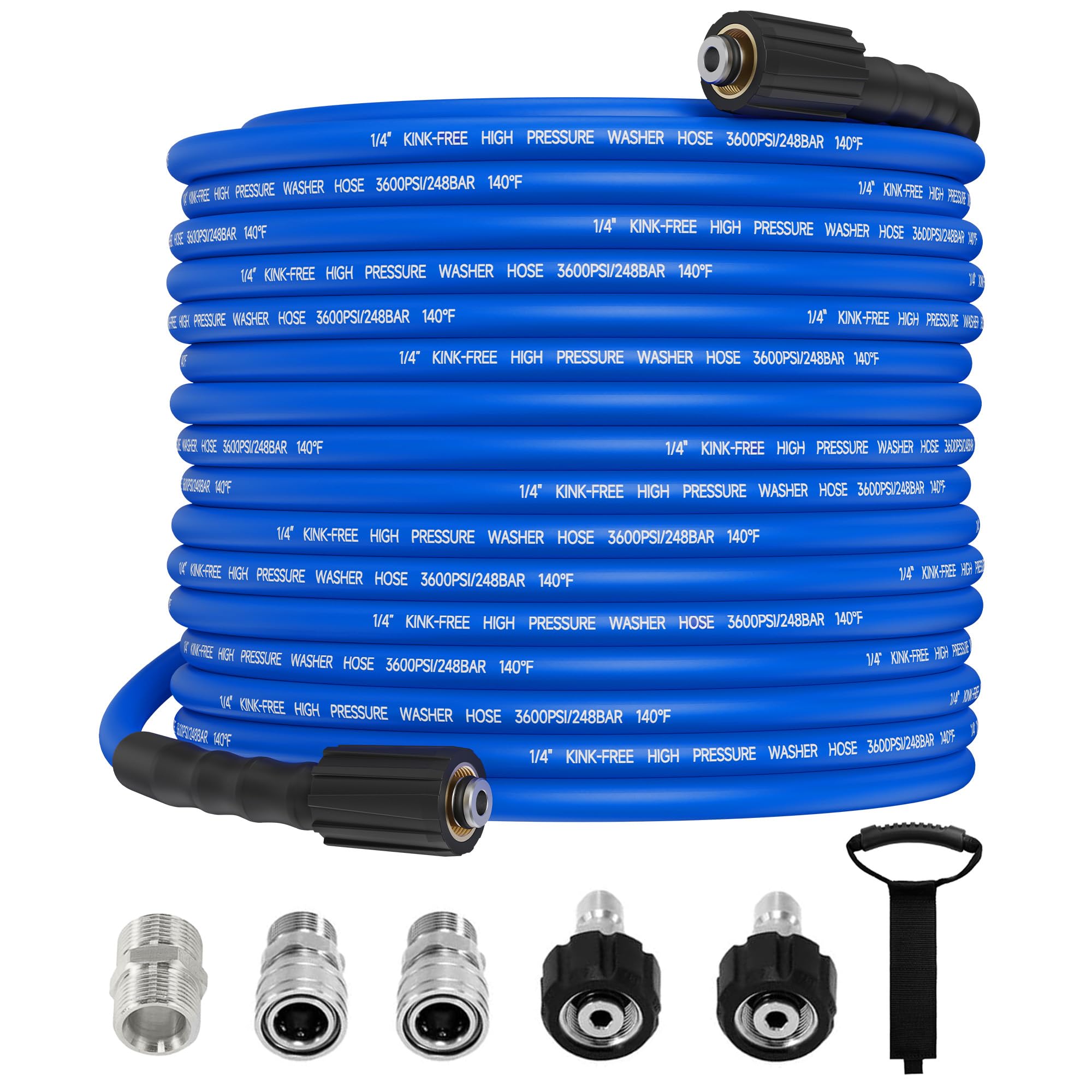 ClearRush Pressure Washer Hose 100FT, 1/4', 3600 PSI