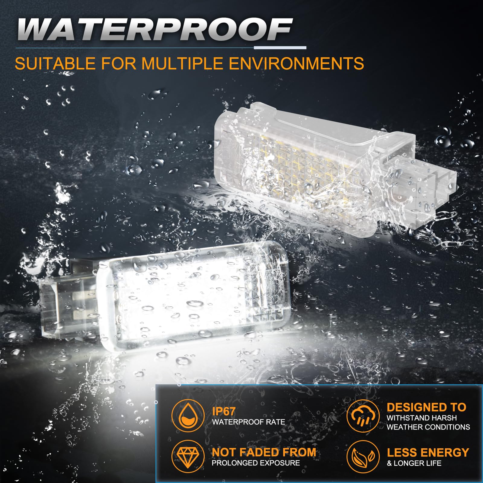 POPMOTORZ 2 Luci LED Portiera Auto Bianco 6000K, Canbus Senza Errori, Per Audi A2 A3 A4 A5 A6 A7 A8 Q5 Q7 TT, Installazione Plug&Play
