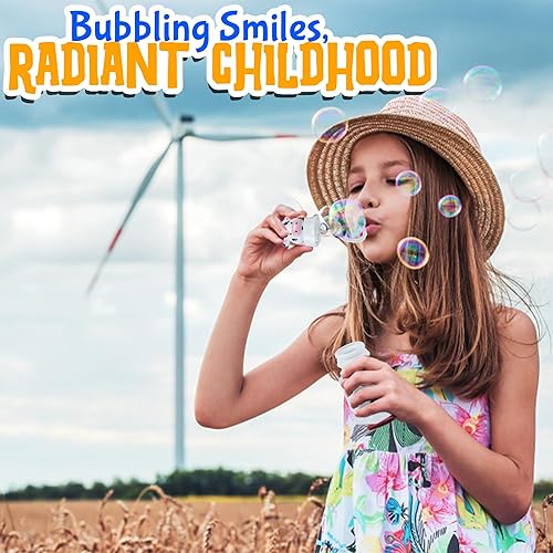 Miniatura 5 de Fun Express Botellas de burbujas de corral (juego de 12) diseños de animales de granja que incluyen caballo, oveja, cerdo y vaca, suministros