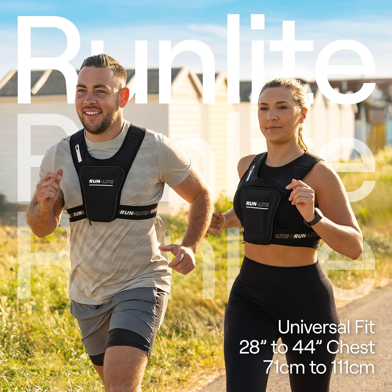 Running Vest with Phone Holder & Waterproof Pouch – Adjustable Belt Fits 28"–44" Chest – Reflective Gear with 2 Shoulder Pockets for Keys, Gels, Phones up to 6.8” (Unisex Adult) - Image 7