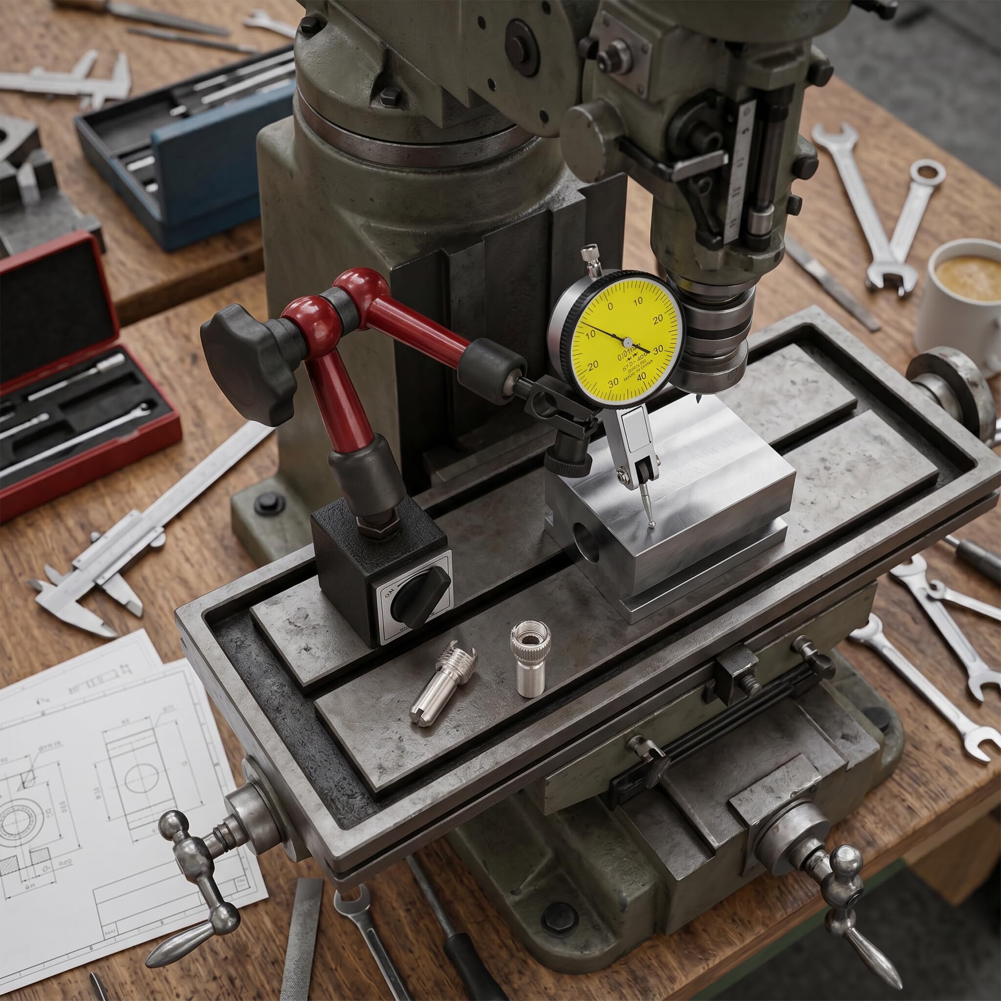 Support de Jauge Magnétique Solide et Flexible, Indicateur de Test du Cadran de Levier, Mesure de Surface for Applications Industrielles