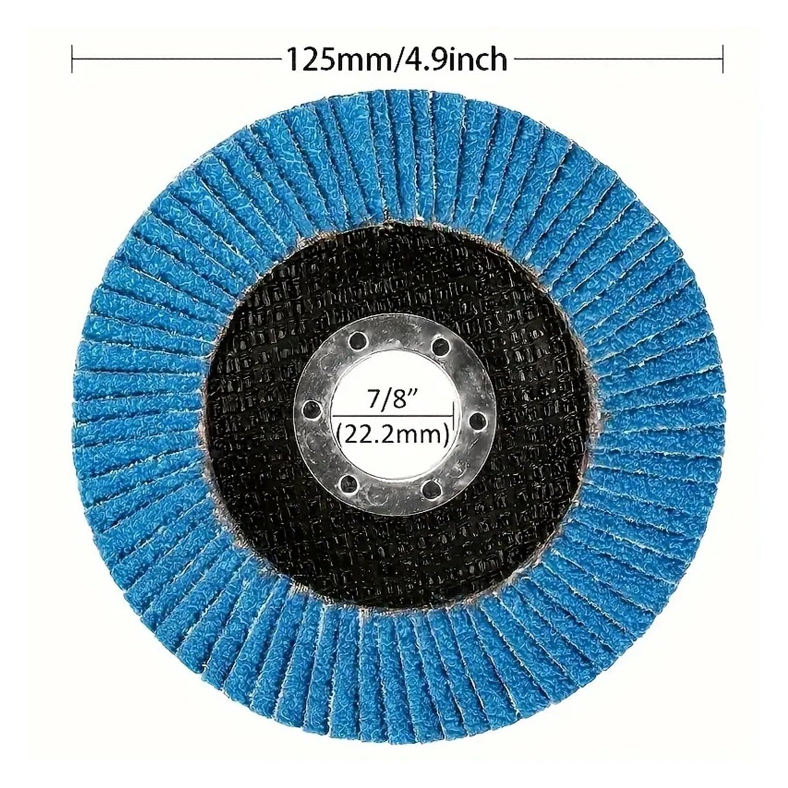 Tarcza listkowa 4/8/12 sztuk 125 mm metalowe tarcze szlifierskie szlifierka kątowa koła ostrze ziarno 40/60/80/120 (12 szt.)