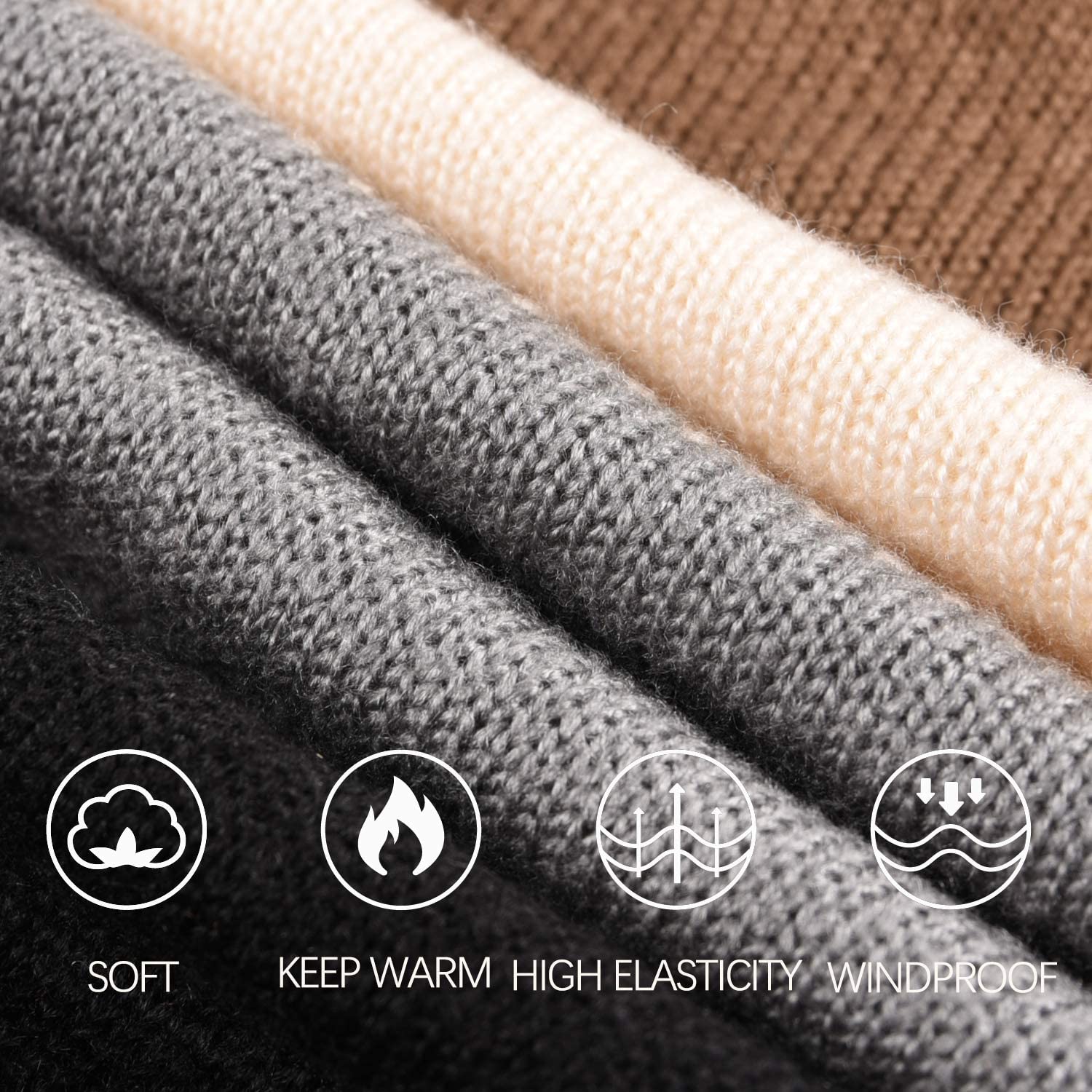 heekpek Maglione Donna Invernale Color Block Maglione di Punto per Donna Knitted Sweater Oversize Casual Pullover Top Lavorato a Maglia per Autunno Invernali Primavera