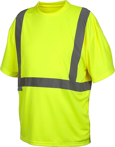 Pyramex RTS2110NPXL RTS21NP Series Camiseta Hi-Vis Lime - Sin Bolsillo - Talla Extra Grande