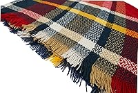 Vista 41 de Wander Agio - Bufanda envolvente con diseño a cuadros o triangular para mujer, cálida y larga, de punto, sensación de cachemira, chal