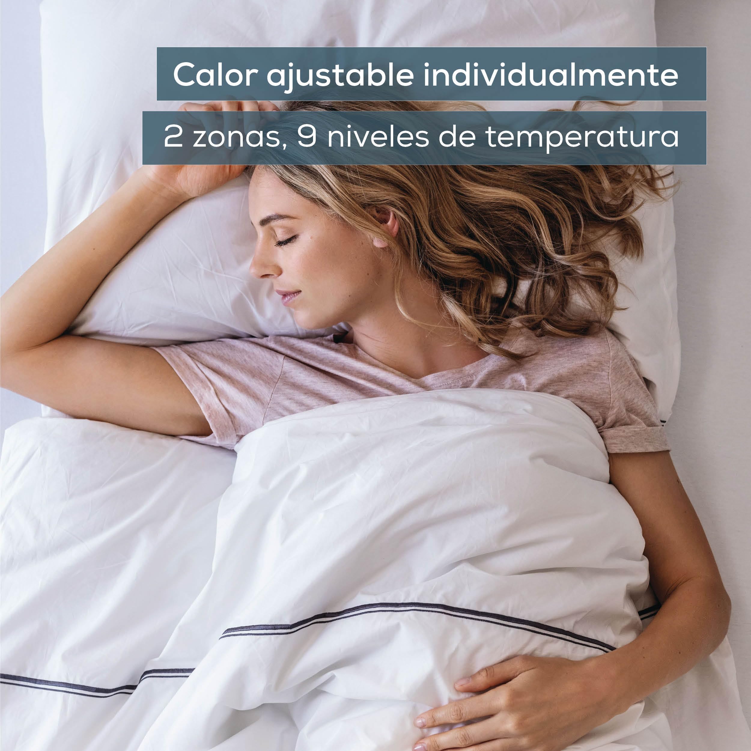 Beurer UB 101 Cosy manta térmica para cama, para cama individual 198 × 92 cm, 2 zonas de calefacción, 9 niveles de temperatura, apagado automático, modo ECO, lavable
