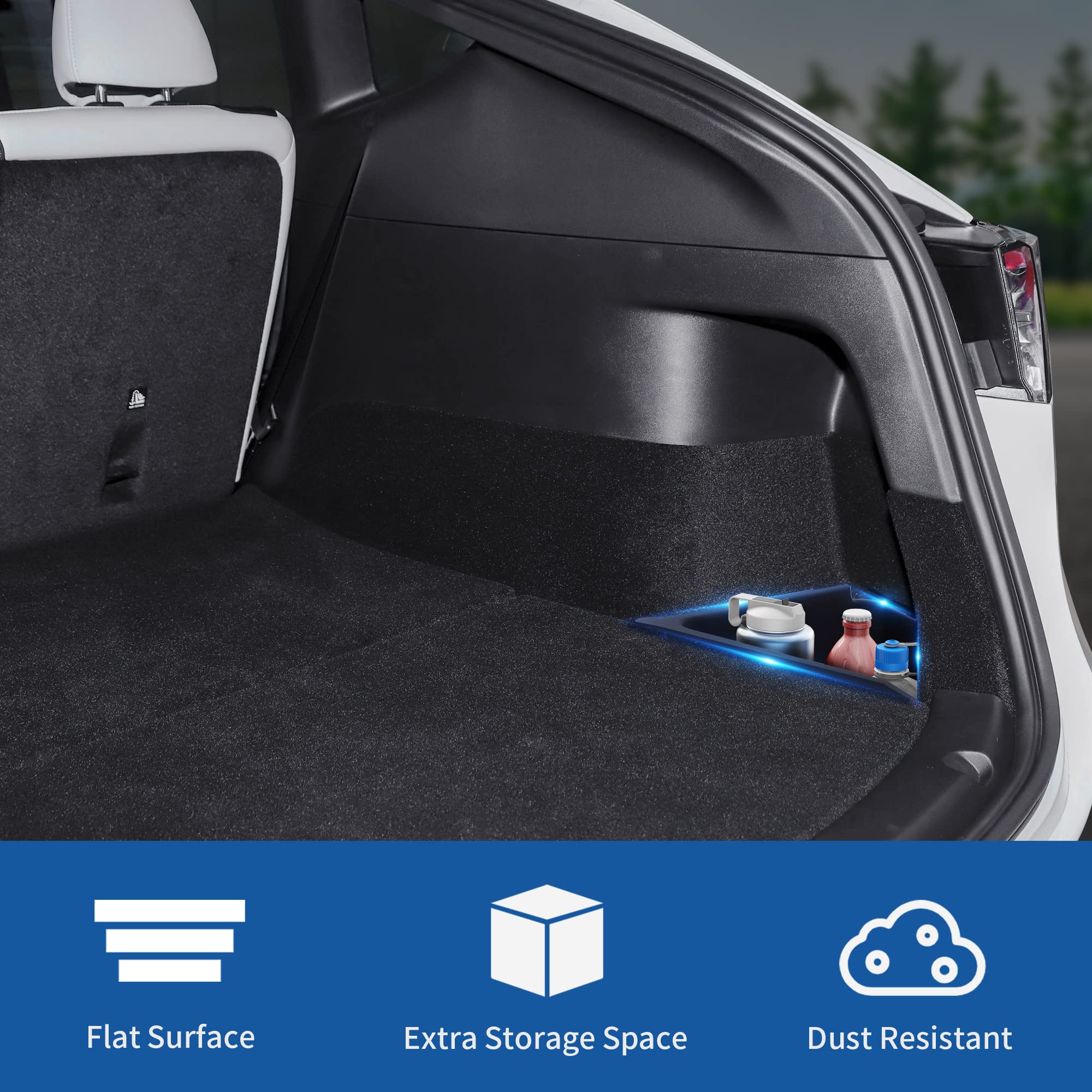 oEdRo 2022 2023 Tesla Model Y Trunk Storage Bins for 5