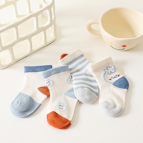 Miniatura 6 de Calcetines para bebés y niños pequeños, paquete de 8 calcetines de algodón para bebé, verano, primavera y otoño