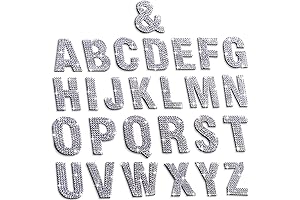 37PCS Bling Rhinestone Letters, Crystal Alphabet Stickers From a to z With...