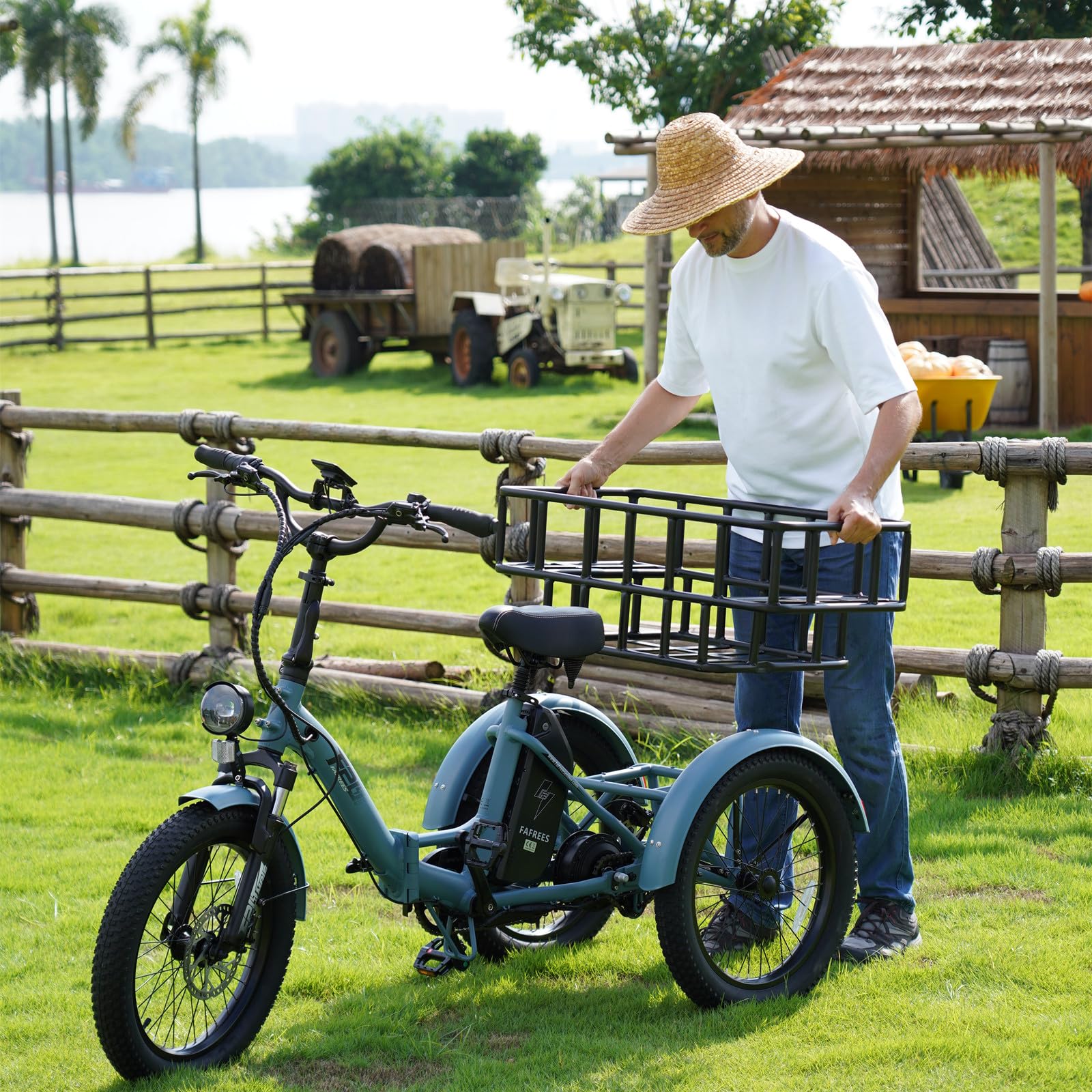 Fafrees F20 Mate Triciclo Elettrico Pieghevole, per Adulti Anziani, Batteria 48V/18.2Ah, Gomme 20 * 3.0", Autonomia 60-110KM