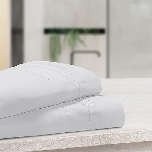 SUPERIOR Juego de fundas de almohada de algodón egipcio de 1000 hilos, fundas de almohada para todas las almohadas y durmientes, fundas de almohada