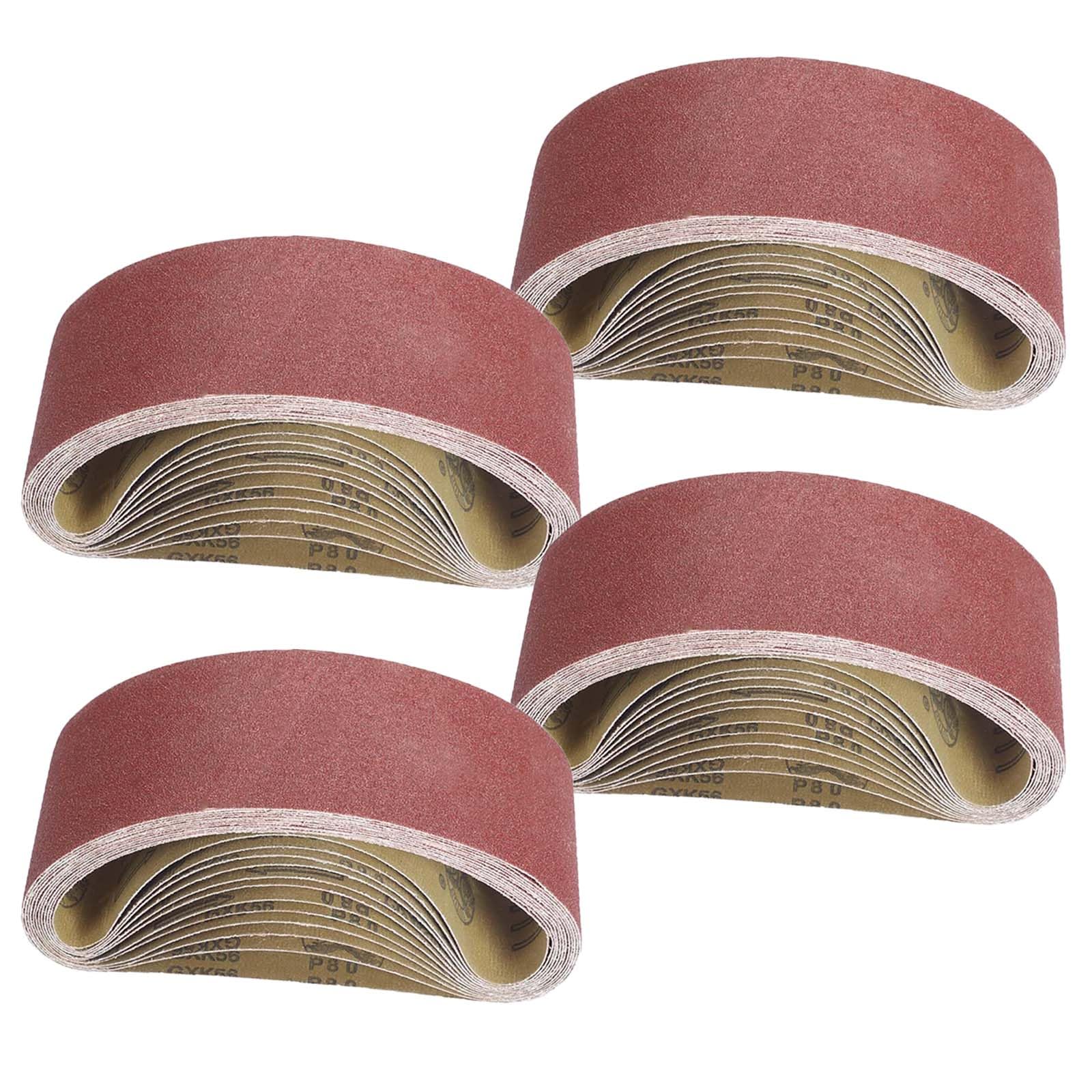 MioTools Fox Bandas De Lija, 610 X 100 Mm, P. Lijadoras De Banda Manuales, Corindón Normal (10 Pz.) G100