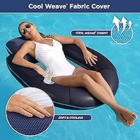 Vista 5 de Nuevo Aqua Easy Comfort - Silla de piscina flotante y salón con portavasos - Blue Fern