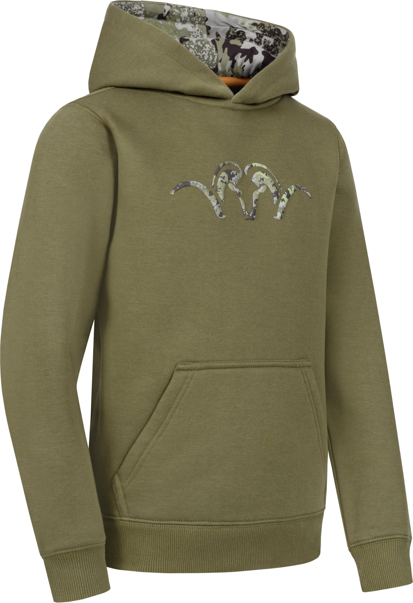 Blaser – Kids Hoody | Kinder-Hoodie mit Kapuze & Kängurutasche | weiche, gebürstete Innenseite | HunTec Camouflage & Dunkel Oliv | Baumwoll-Polyester-Mix