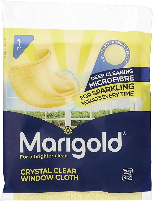 MARIGOLD Crystal Clear Window Cloth, Pack of 20 Marigold
