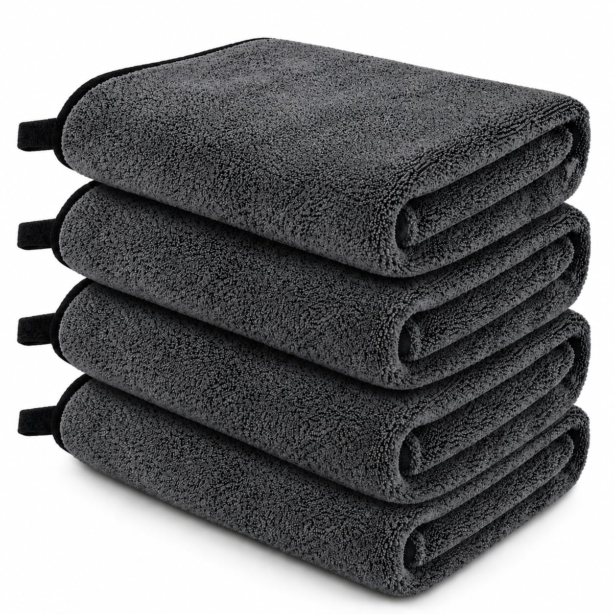 FALCON-ONE 400 GSM Microfiber Cloth for Car Cleaning – Ultra Soft, High Absorbency, Scratch-Free Detailing Towel (40x40 CM, Grey) (4)