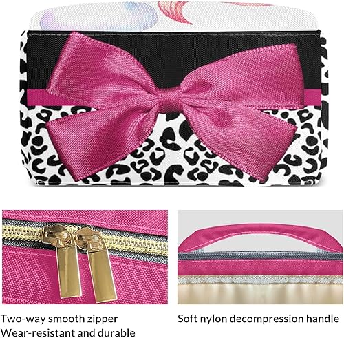 Miniatura 5 de Mochilas personalizadas de unicornio rosa y rojo con lazo para pañales con nombre para niños y niñas, Pattrn 3, Mochilas de lona