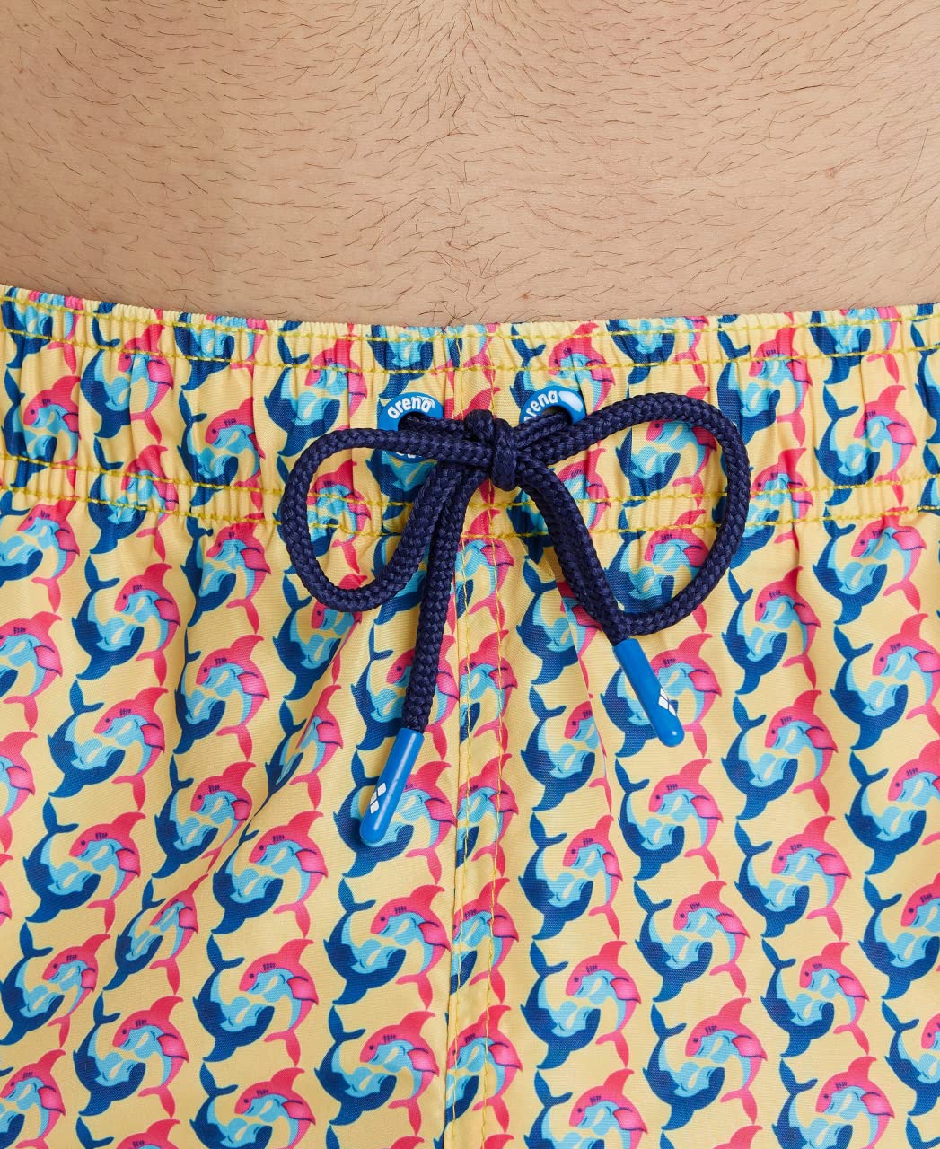 ARENA Allover Costume Uomo Mare e Piscina, Costume da Bagno in Tessuto Riciclato ad Asciugatura Rapida, Costume da Nuoto con Slip Interno in Rete e Tasche Laterali