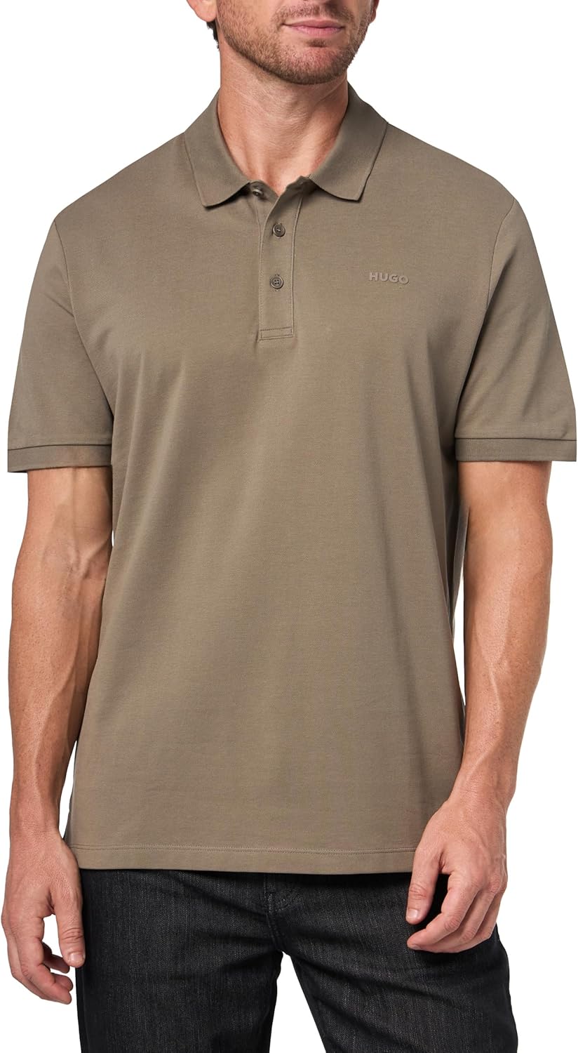 Hugo Men's Regular Fit Reversed Logo Short Sleeve Polo Shirt