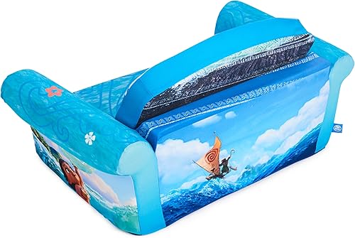 Miniatura 36 de Marshmallow Muebles, Niños 2-en-1 Flip Open Foam Comprimido Sofá, Disney La Sirenita