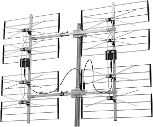 Digiwave ANT7285 8 Bay Ultra Clear Digital Outdoor Antenna, Silver