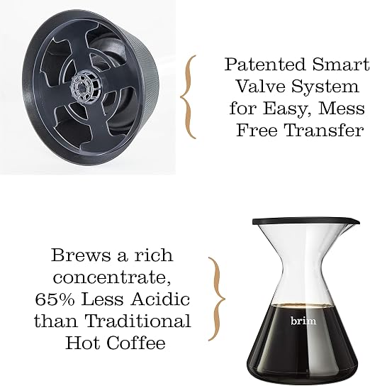 Brim Smart Valve Cold Brew Coffee Maker 