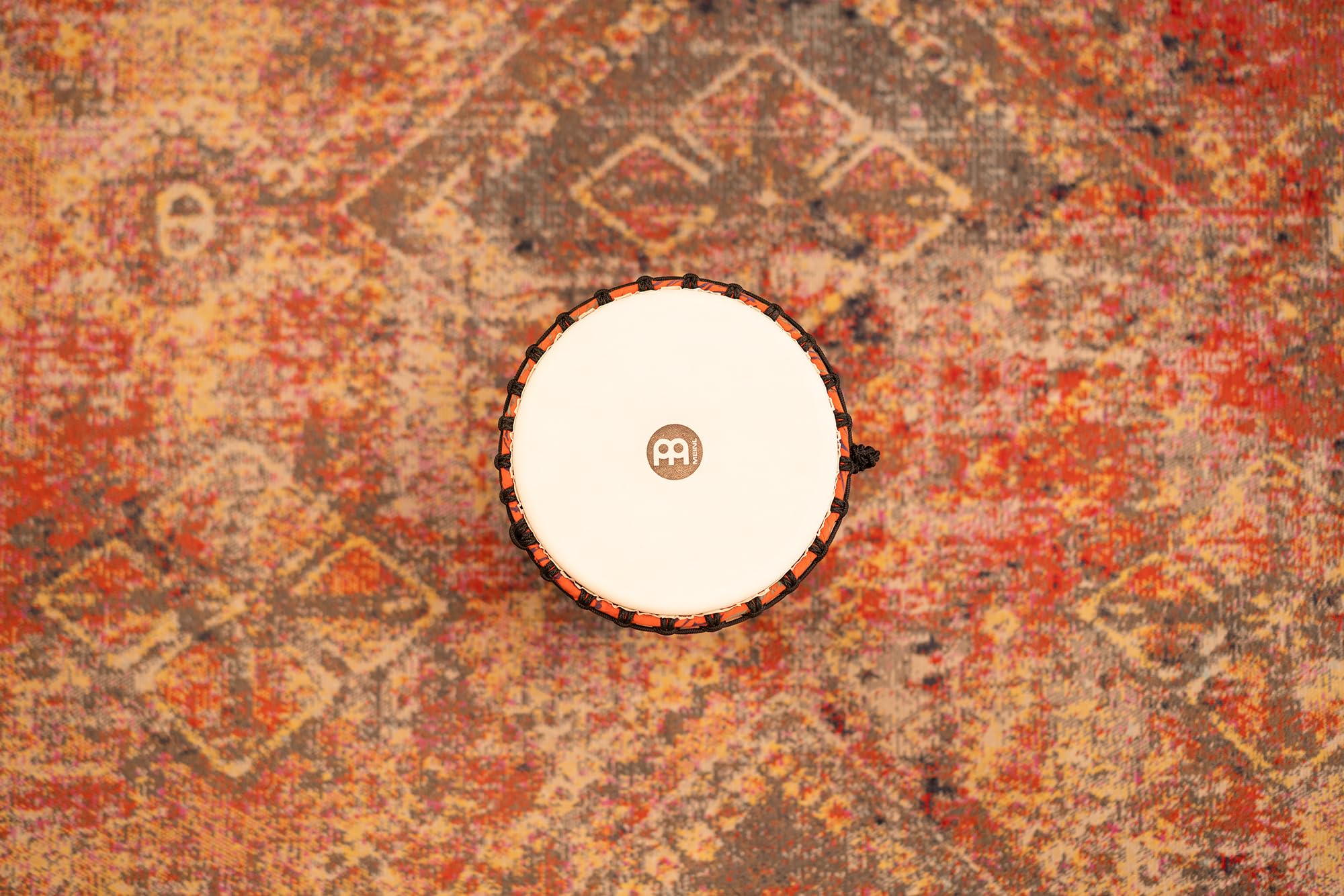 Meinl Percussion - Djembe africano, Serie da viaggio, con decorazioni stile geroglifici, Misura Media, superificie sintetica (PADJ1-M-F)