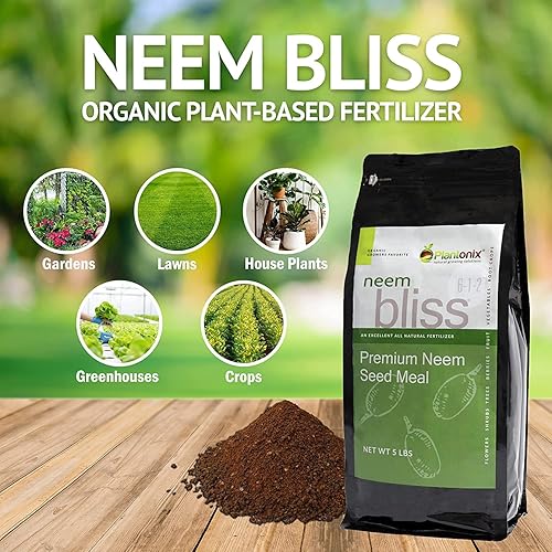 Miniatura 8 de Neem Bliss - Fertilizante para pasteles de neem, fertilizante orgánico y enmienda natural del suelo para plantas, jardines, césped y suelo agrícola,