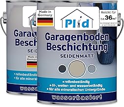 Plid® Garage Floor Coating, Concrete Paint, Outdoor & Indoor Frost-Proof [5L Pebble Grey] - Water and Weather Resistant Floor Coating