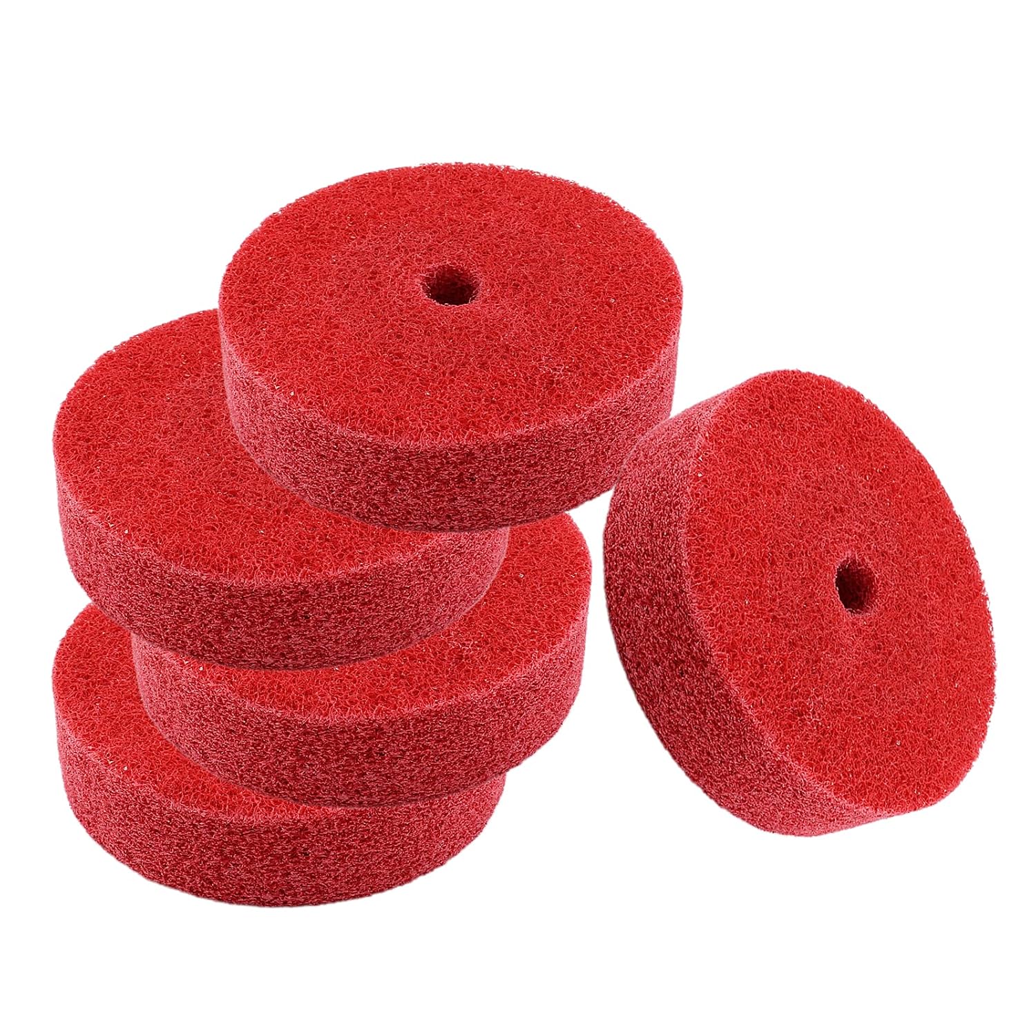 10Pcs Nylon Fiber Polishing Buffing Wheels 75mm/3" Deburring Wheel for Grinder Buffing Machine, Polishing Disc Wheel, Grey