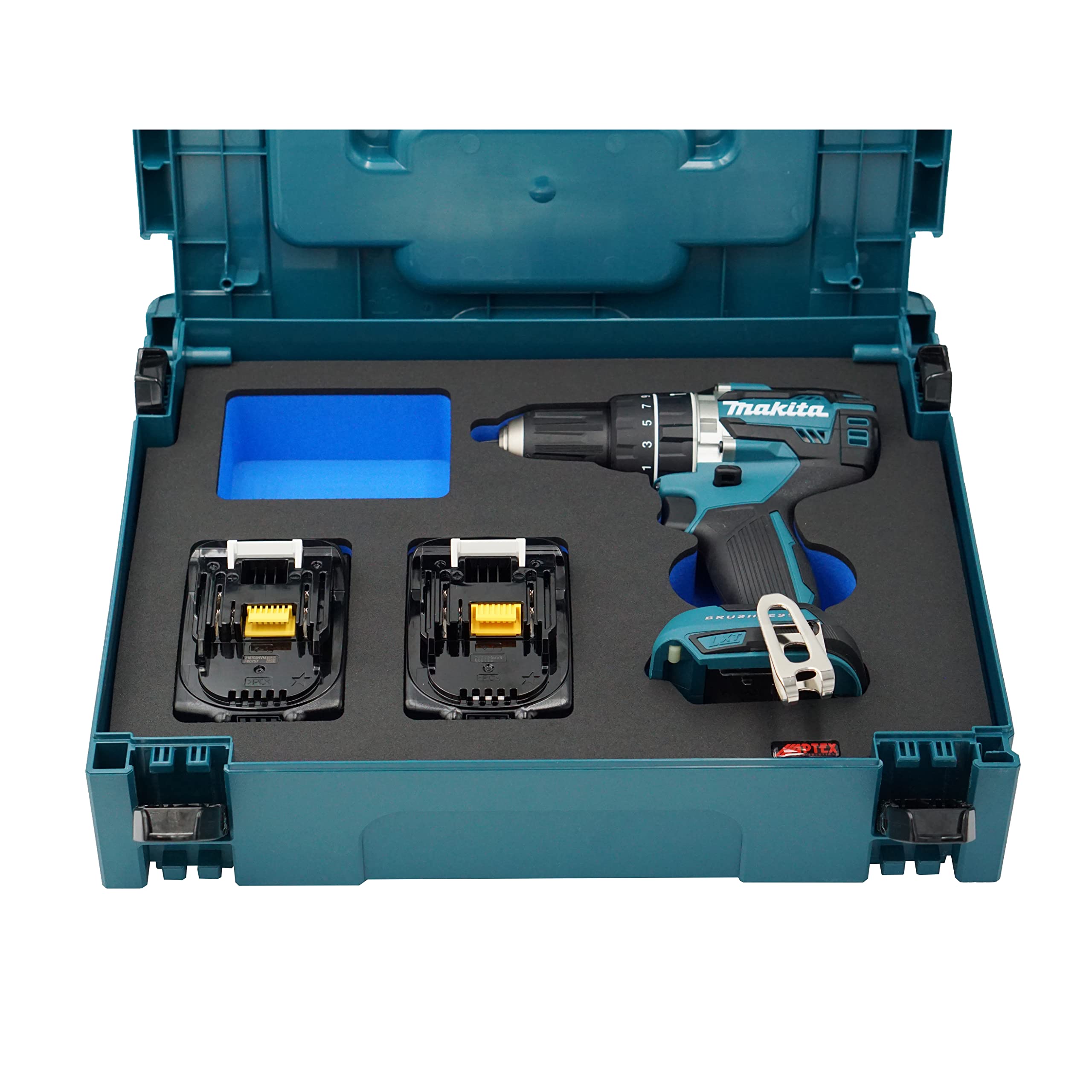 APTEX Schaumeinlage passend für Makita Akku-Schlagbohrschrauber DHP 484 für MakPac Gr. 1-2