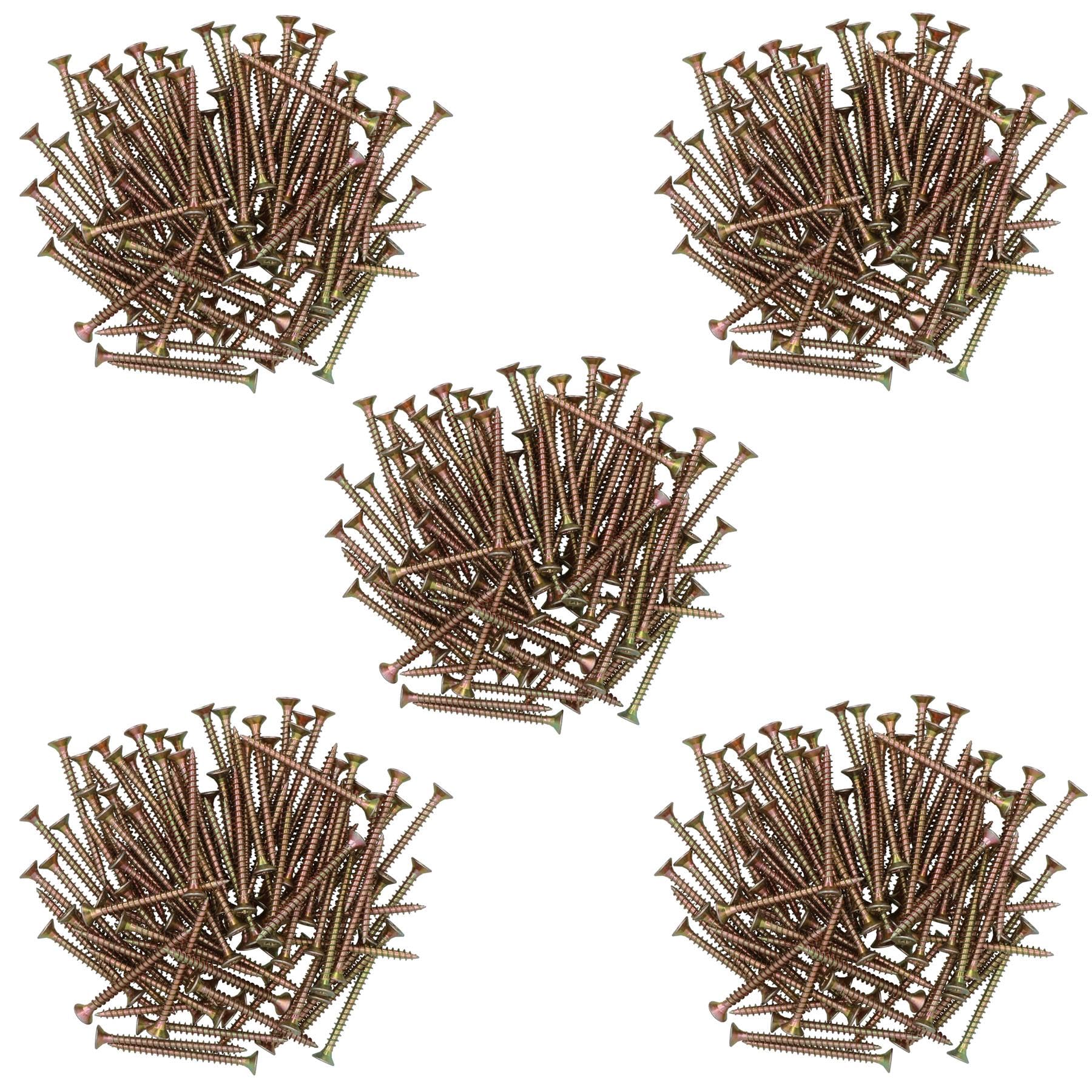 Vis à bois 5x60 tête fraisée PZ2 multi-usages pour quincaillerie de menuiserie et charpente