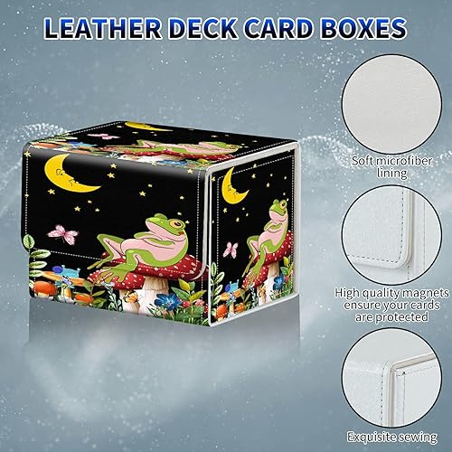 Miniatura 5 de MTG Commander - Caja de cartas intercambiables, más de 100 tarjetas con funda con funda de piel sintética, caja de almacenamiento de tarjetas