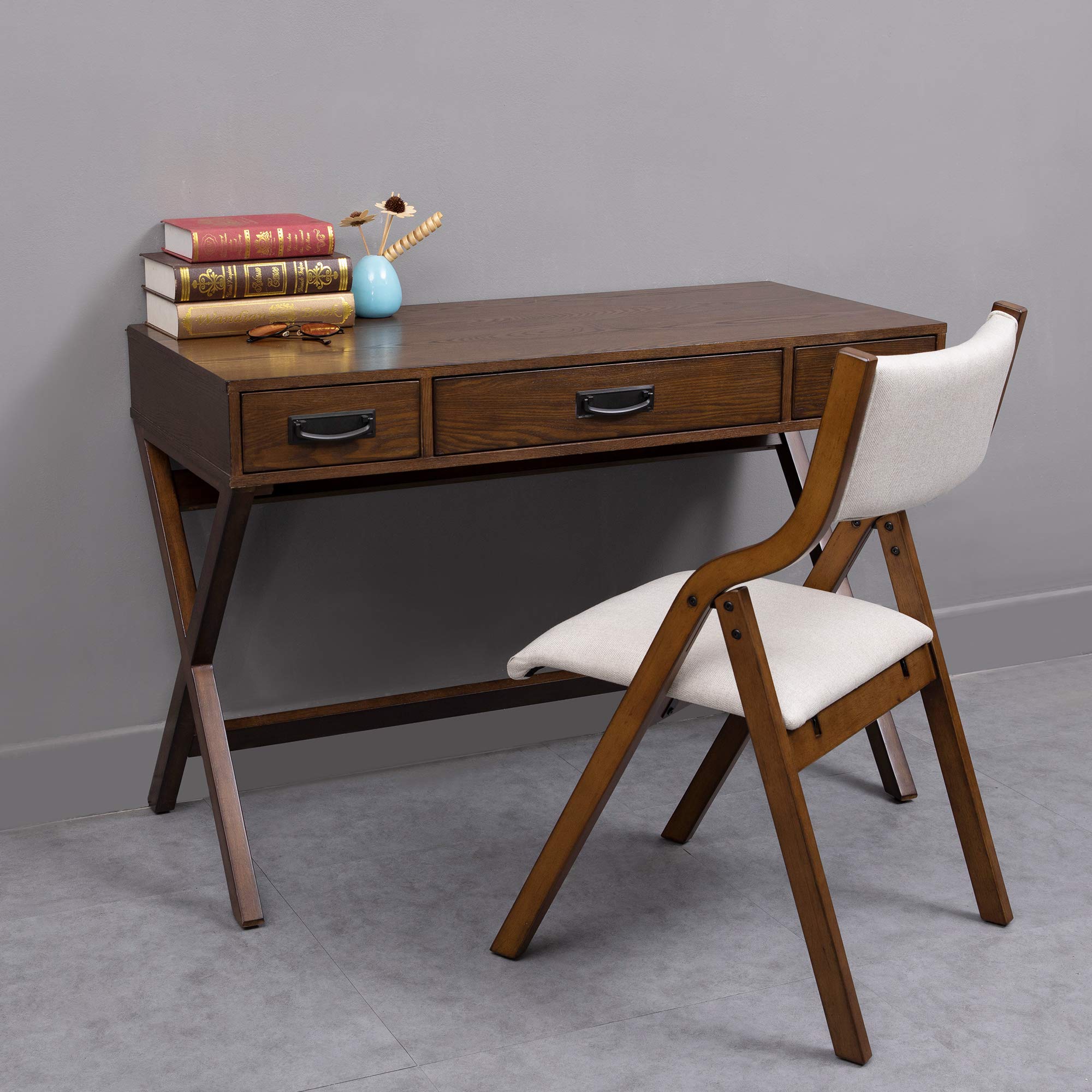 Ball & Cast Kitchen room Dining chair foldable 18 Inch Taupe Set of 2