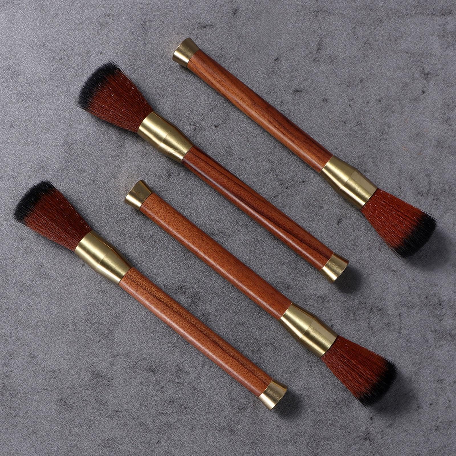 Spazzola Pulizia Macinacaffè Professionale con Manico Ergonomico in Legno per Pulire Fondi E Residui Adatta per Pulizia Macinacaffè E Macchina Espress, 4 pezzi