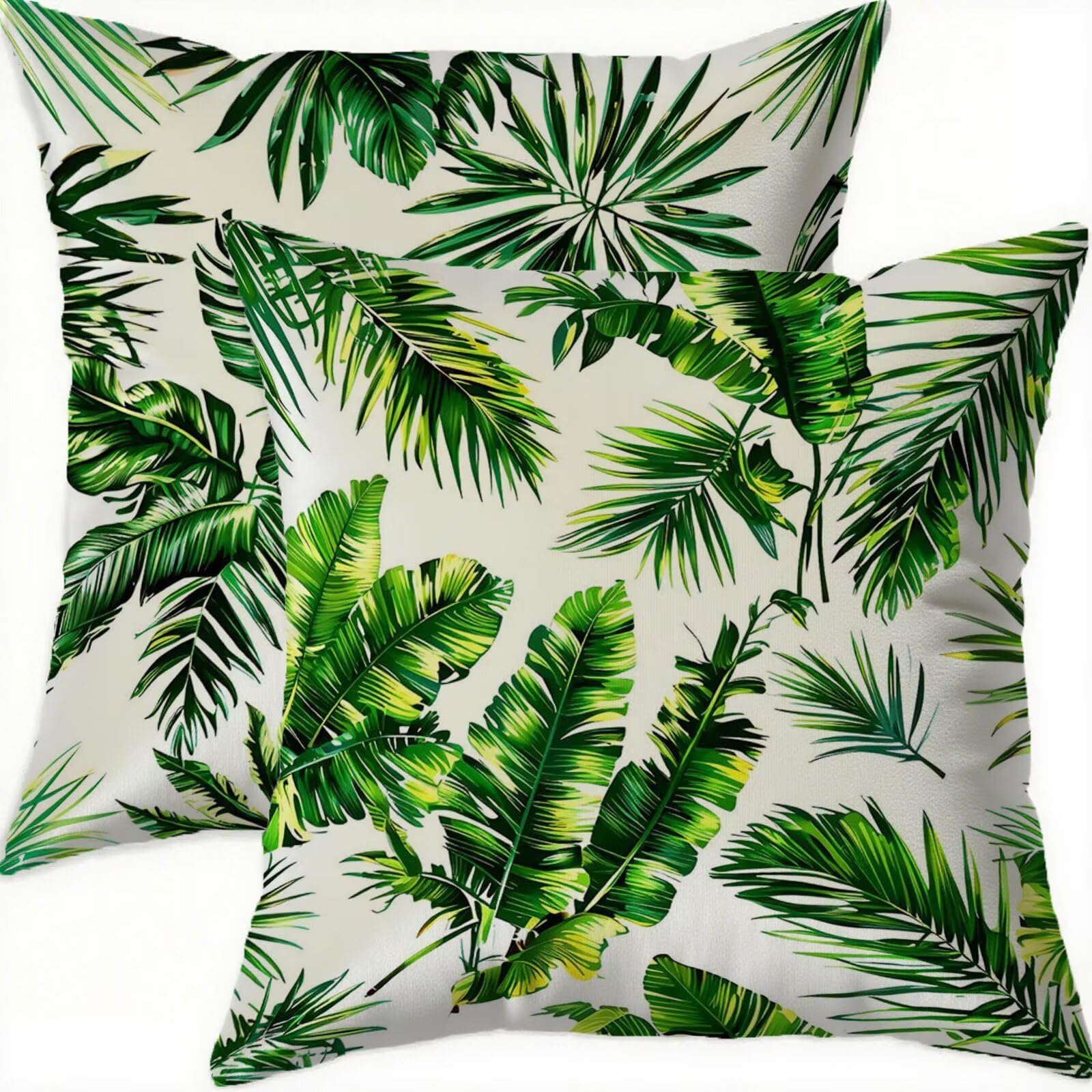 Housse coussin 75x75cm vert velours vintage lot de 2 pour salon