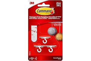 Command Ceiling Hooks: Seamlessly Hang Decor Without Damage