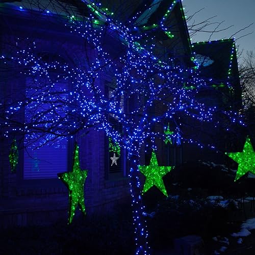 Miniatura 6 de Mini set de luces LED de Navidad, luces de 0.2 pulgadas para interiores o exteriores, decoración de Navidad, 120v, certificado UL, cable negro,