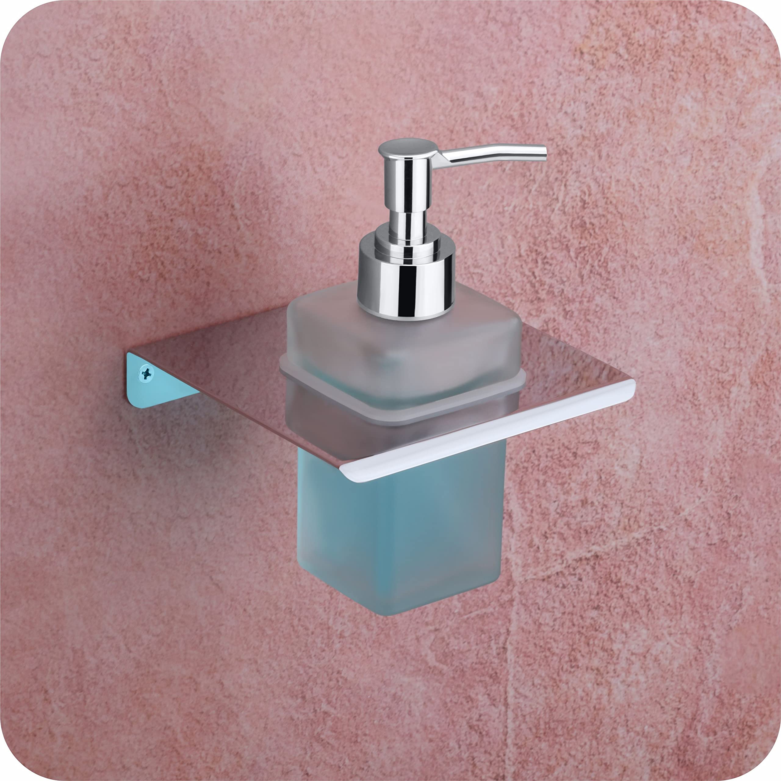EASYHOME FURNISH Liquid soap Dispenser Holder for Bathroom handwash Dispenser soap Dispenser for wash Basin 36(Chrome Finish,Anti-Rust)(304 Stainless Steel and Glass) (B0B3T2KSCH) Amazon Price History, Amazon Price Tracker