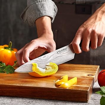 8 Chef's Knife, Professional 8-inch Chef Knife with Sheath, German High Carbon Stainless Steel Kitchen Knife for Home Cooks & Culinary Experts, Ergonomic Pakkawood Handle, Gift Box