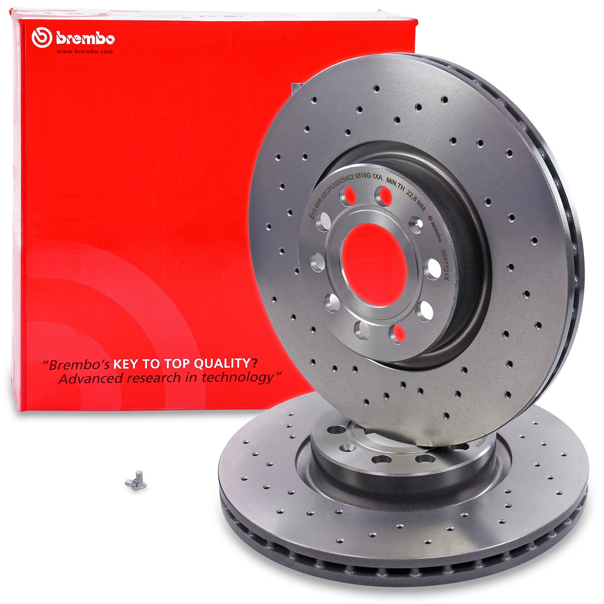 BREMBO Kit Freno Completo Coated Disc: Dischi + Pastiglie Anteriori E Posteriori Per Hyundai I30 E KIA Cee'd - 2