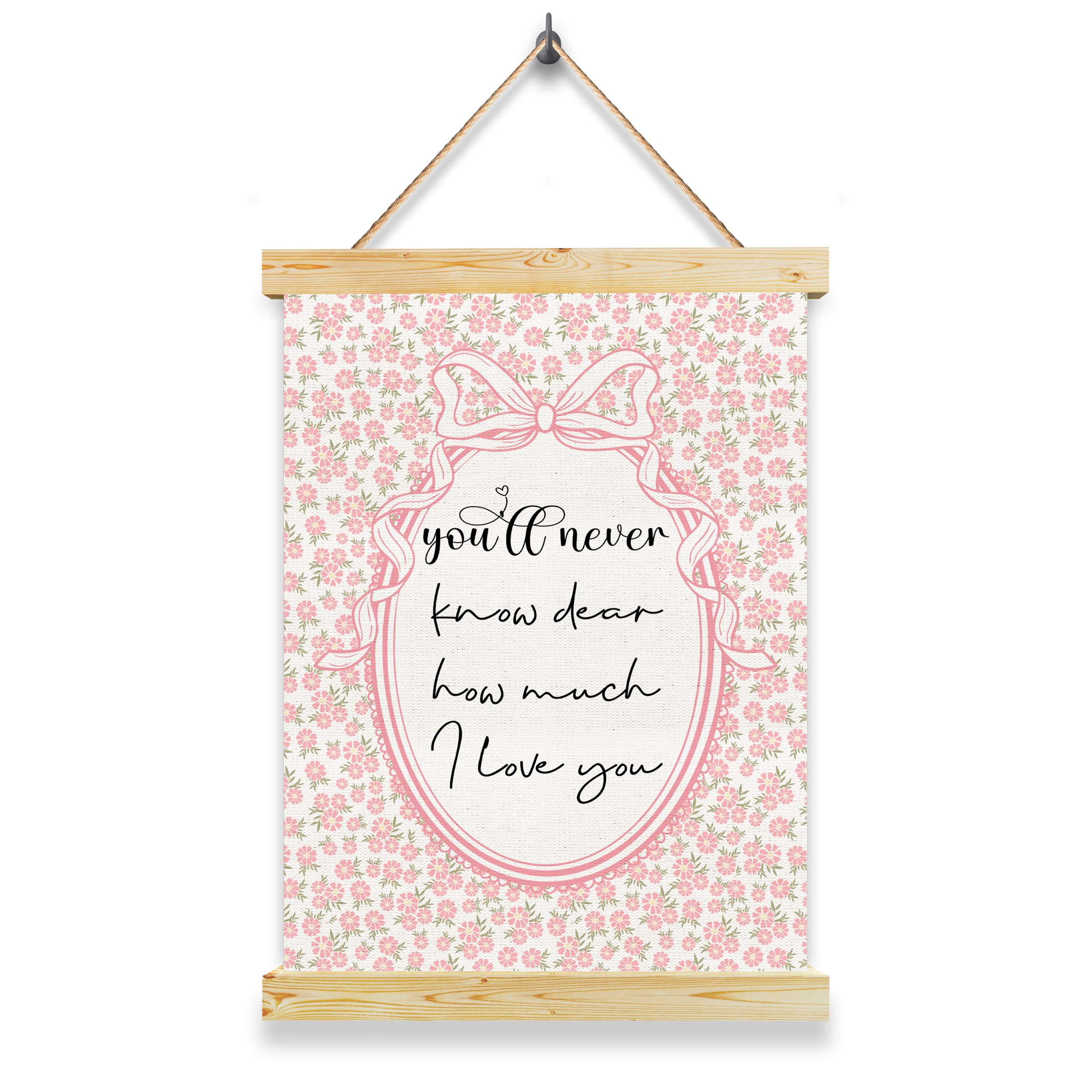 Toile murale bébé fleurs roses : le cadeau de naissance idéal pour sa chambre