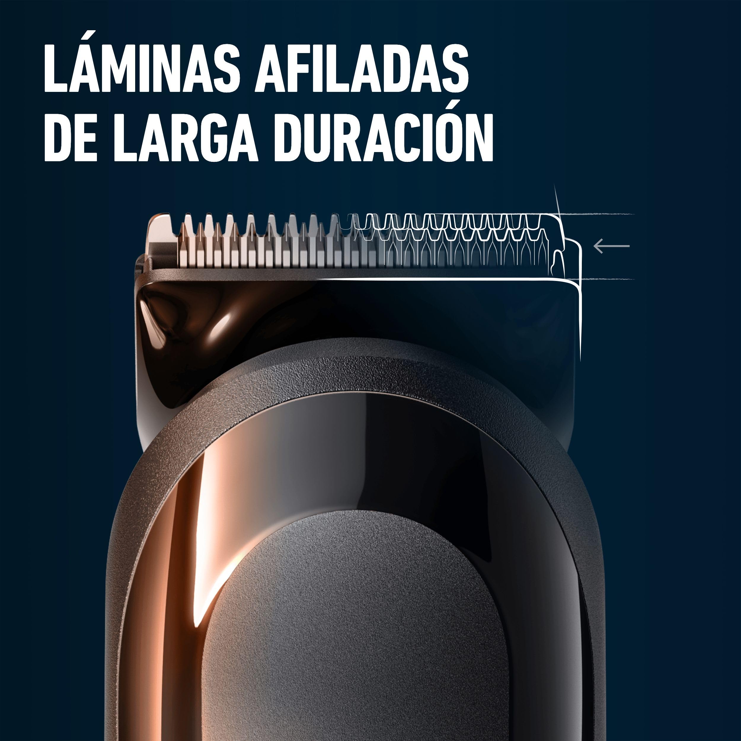 King C. Gillette Kit de Recortadora de Barba Inalámbrica con Hojas y 3 Peines